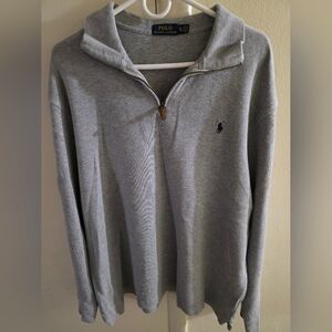 Polo by Ralph Lauren Men's Gray Half-Zip Sweater